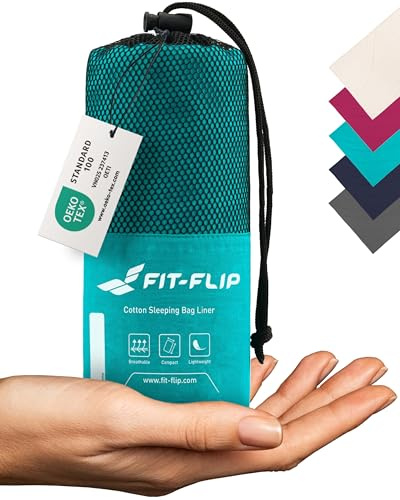 Fit-Flip Hüttenschlafsack aus Mikrofaser oder Baumwolle (310g / 325g)