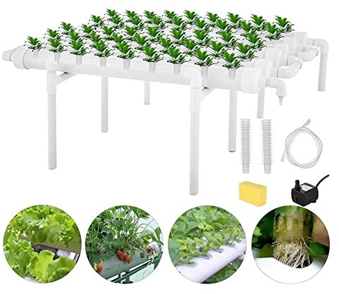 Mini giardino intelligente, di coltivazione idroponica, kit da giardino Attrezzature agricole Tubo in PVC di coltivazione idroponica verticale Piantatrice for serra familiare facile da usare, Coltura