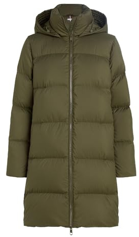 Tommy Hilfiger Abrigo de plumas Mujer Down Casual Coat Invierno, Verde (Army Green), XXS