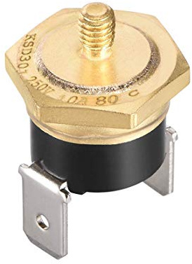 XYWHPGV KSD301 Thermostat, Temperaturschalter 80°C Kupfer M4 Öffner N.C 10A Schraubmontage(c5be3 de33d 9f973 b7259 59d33 69550