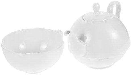 PRETYZOOM Service à Thé Anglais en Porcelaine Fine – Théière Et Tasse Assorties, Résistant à La Chaleur, Maison, pour Dégustation De Thé Et Infusion De Fleur