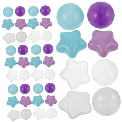 KICHOUSE 100piezas Bolas para Piscinas y Fiestas De Estrellas para Entretenimiento Infantil Juguetes Interactivos para Desarrollo Motor y Social Interiores y Exteriores