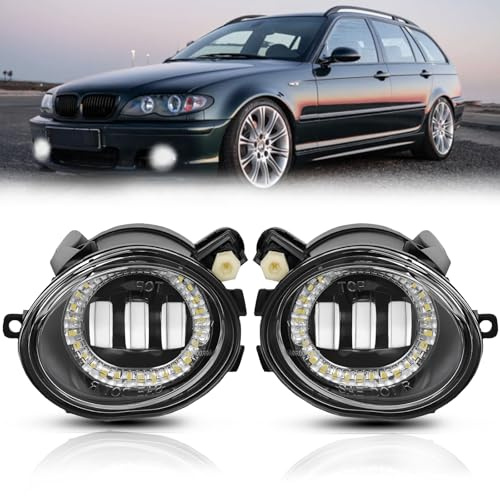 AutoBeeDen LED Nebelscheinwerfer für BMW (E46 E39 M-Tech Stoßstange M Sport Paket) 3er 5er M3 M5, 09/2000-12/2007, (HB SDN WGN CPE CONV), 1 Paar