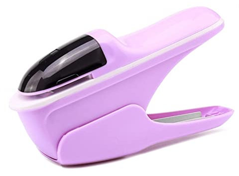 ANKCASE Hefter Kein Heftklammern Nagelfreie Hefter Mini Niedliches Papierbuch Binding Hefter Maschine Storpleless Hefter Schreibwaren Bürobedarf Klammerloser Hefter(Purple)