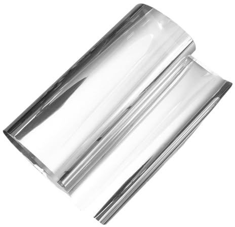 SOLUSTRE Película y Protección de Privacidad para Ventanas Unidireccional de Pet Color Plata Aislamiento Térmico Adecuado Hogar y Oficina