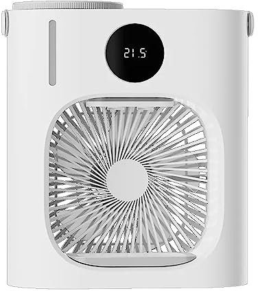 Qcwwy Mini Luftkühler Mini Klimaanlage 900 Ml 3 Geschwindigkeiten Niedriger Geräusche Kühlung Feuchifizierender USB Sommer Tragbarer Tisch Luftkühler Ganzes Hausluftkreislauf Luftfeuchter für