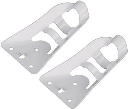 Toyvian 2pcs Flag Pole Bracket Holder Wall Mount Stainless Steel Flagpole Base Kit for Wall-mounted Flag Pole Windsock Placement