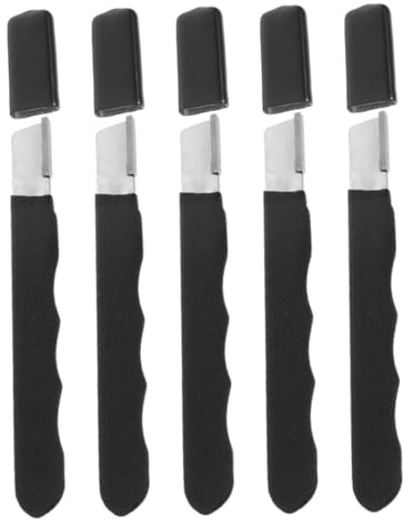 Kisangel Afilador Portátil de Cuchillos y Herramientas de Jardín 5 Piezas para Cocina y Poda Afilado Rápido Compacto Durable para Tijeras de Setos y Podadoras Manuales