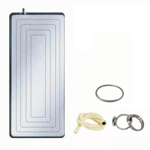 Mini Split Air Conditioner Condensate Drain Pan, Galvanized Iron Ac Drip Pan with Drain, Portable Ac Tray, Mini Fridge Tray, Oil Drip Pans for Under Car(38x83x3.5cm/15x33x1in)