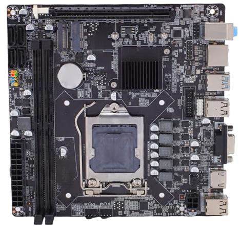 Topiky Scheda Madre da Gioco H110, Socket LGA 1151, DDR4 a Doppio Canale, M.2 NVMe, SATA3.0 6Gb S, PCIe X16, Supporto Scheda Madre Mini ITX Processore 6a 7a 8a Generazione