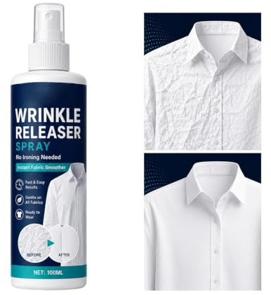 Crinkle Release Spray for Clothes Refreshing No-Iron Softening Agent | Fabric Smoothing Agent for Dresses Bedding Business Suits Tablecloths Short Trips Travelers