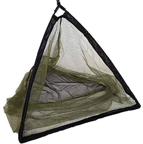 36 Inch Green Barbel Pike Carp Fishing Specimen Landing Net With Metal Spreader Block