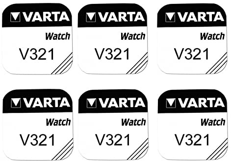 Pile de montre bouton varta 321 SR616SW 1.55v lot 6 piles