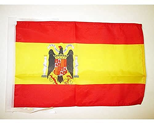 AZ FLAG Bandera de ESPAÑA DE Franco 45x30cm - BANDERINA FRANQUISTA ESPAÑOLA 30 x 45 cm cordeles
