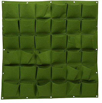 Borsa da appendere al muro con 36 tasche per piantine. Borse per far crescere le piantine in modo verticale all’interno o all’esterno