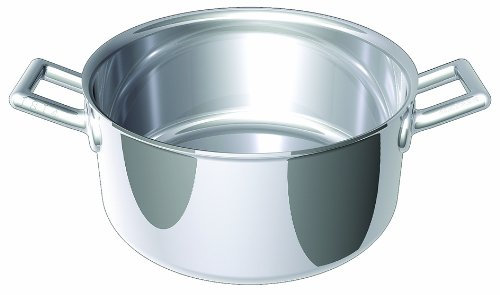 Faitout professionnel sans Couvercle en fonte d'inox, 240 mm de diamètre