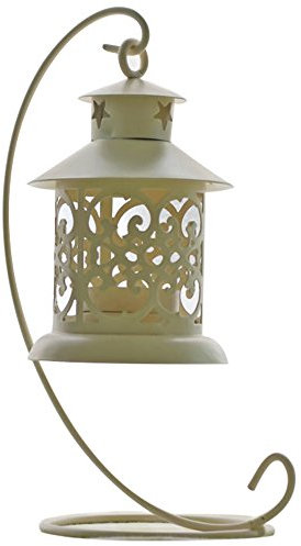 LANTERNA portacandela candeline tea light h21 metallo Laser addobbo matrimonio
