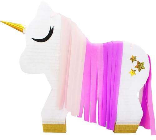 MagicPinatas Pinata Einhorn – Unicorn - Pinata für Jungen zum Geburtstag – Befüllbare Piñata mit Süßigkeiten & Spielzeug – Geschenkfertig in Zellophan verpackt – Partydeko für Kinder & Erwachsene