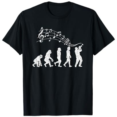 Trompeter Musiker Geschenk Evolution Trompete T-Shirt