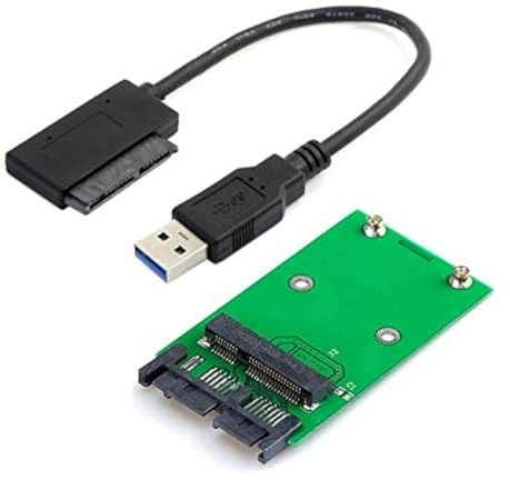 cablecc USB 3.0 zu mSATA 50-Pin SSD & 1,8 Micro SATA 7+9 16-Pin Adapter Add-On-Karten PCBA USB 3.0 zu mSATA 50-Pin SSD & 1,8 Micro SATA 7+9 16-Pin Adapter