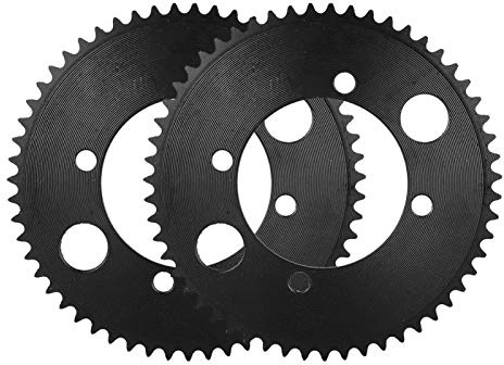 Kedjehjul, 2st 54mm rostfritt stål tand bakhjul passar för 47cc 49cc mini motorcykel ATV fyrhjuling, OE 25H 55T