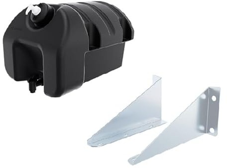 Tanica bidone serbatoio acqua 30 Lt per camion trattore furgoni motrice universale con staffe e porta sapone