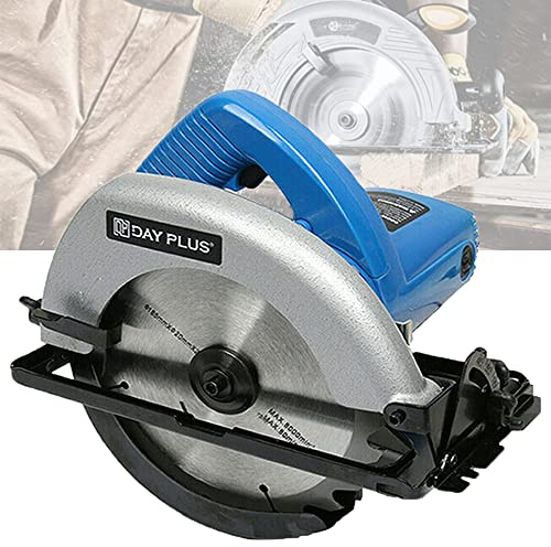900W Handkreissäge Kit, Elektrische Kreissäge für Holz, Kunststoffplatte, Acrylplatte, Weichmetall - Einstellbarer Schnitttiefe und Winkel, 4700 U/min, mit Ø 180 mm Sägeblätter