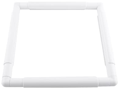 FTVOGUE Kunststoff-Clip-Rahmen, Nadelspitzenwerkzeug Quadratischer Rechteck-Stickrahmen-Stickrahmen, Kunststoff-Kreuzstich-Rahmen, zum Quilten mit Seidenmalerei(27,9 * 27,9 cm)