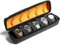 AUKURA Étui de voyage rigide pour montre - 5 emplacements - Fermeture éclair - Pour homme et femme - Avec coussin anti-mouvement (noir avec doublure en microfibre)