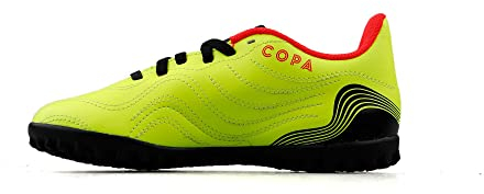 adidas Jungen Unisex Kinder Copa Sense.4 Tf J Sneaker, Team Solar Yellow Core Black Solar Red, 31 EU