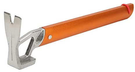 Dpofirs Outdoor-Camping-Zelthammer, Mehrzweck-Fertigungsmaterial, Zelthammer für Camping, Rucksackreisen, Graspicknicks (Orange)