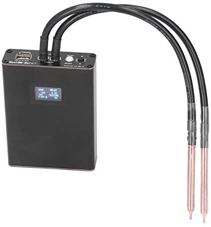 Portable Spot Welder for Diy Battery Welding Machine 18650 Digital Display Protection for Lithium Battery Indicates Short Circuit Protection Small 1100A for Holder Display High