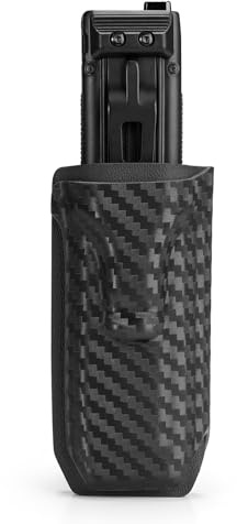 TACTICAL_GEEK TX5 Taschenlampenhülle für NITECORE EDC25, Taschenlampe Tasche Led Fackel Holster Fall Gürtel Taschenlampe Abdeckung Mit Rückseitigem Gürtelclip Schneller Zugriff Taschenlampentasche