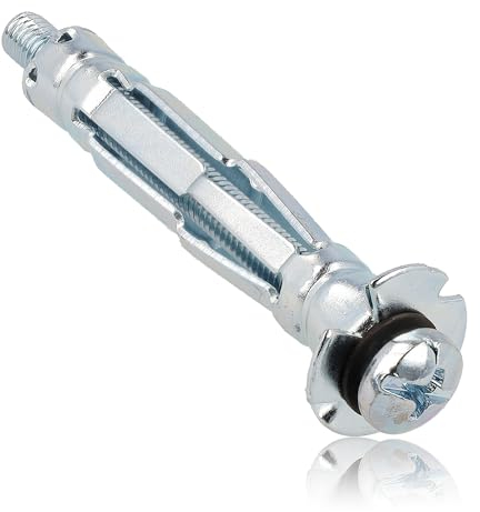 HOHLRAUMDÜBEL METALLDÜBEL M6 X 52MM 50 STÜCK VERZINKT MIT METRISCHER SCHRAUBE MAG-KRAK Ideal für Befestigungen in Gipskartonplatten, Metall-Hohlraumdübel Wanddübel Hochwertige & langlebige