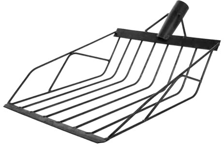 PHENOFICE Pala Multiuso Per Giardinaggio Metallo Attrezzo Agricolo Per Raccolta Mais e Setacciatura Terreno Ergonomica e Resistente Strumento Pratico Per e Fattorie