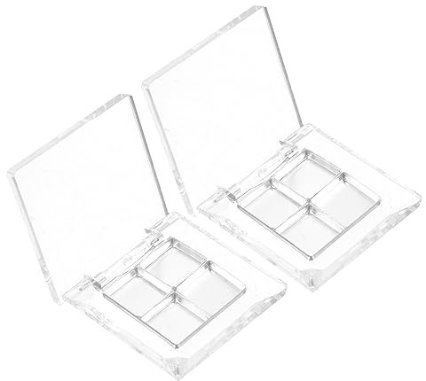 Baluue 2sätze Leere Lidschatten Box Nachfüllbare Lidschatten-palette Kleine Pan Make-up Container