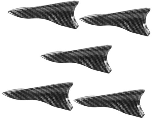 JUMPLAWN 5stücke Car Rear Wing Spoiler Teiliges Carbonfaser-Design Auto Dachspoiler Für Universelle Anpassung Einfache Installation Stylische Fahrzeugmodifikation