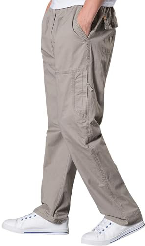 Trainingshose Herren Cargohose Baggy Freizeithose Schlupfhose Sporthose Jogginghose Tights Gärtner Kostüm Hosen Sport Stretch Sommer Weites Bein Jogging Jeanshose Running Reisverschlusstaschen