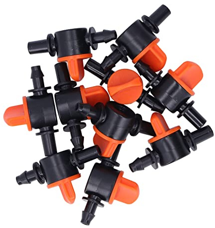ZJchao Vanne D'irrigation, 50 PCS Drip Valve D'irrigation Jardin Pièces D'irrigation Vannes D'irrigation avec des Spécifications de 4/7 Mm pour Diverses Plantes, y Compris Les Plantes