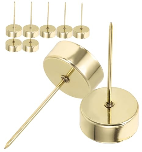 SOLUSTRE 12 Stück Kerzenhalter aus Eisen mit 7cm Dorn Weihnachtsdekoration für Tisch Sicher und Vielseitig als Gastgeschenke und Festliche Beleuchtung Am Weihnachtsbaum