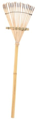 JOINPAYA Rastrillo de Mano de Bambú para Jardinería y Portátil Herramienta Multifuncional para Airear Descompactar y Transplantar Tierra Macetas y Jardines