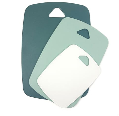 MiHerom Cutting Board Set for Kitchen, Set of 3 | Plastic, Large-Small, Dishwasher Safe, BPA Free