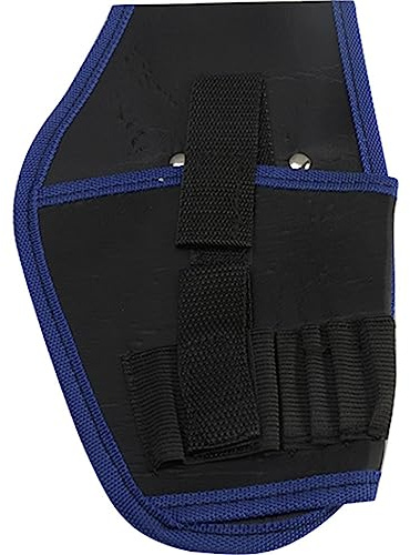 Toolkit， Portable Drill Tool Cordless Carry Pouch Belt Waist Holder Bag Screwdriver Hammer Wrench Storage Pocket(Blue)