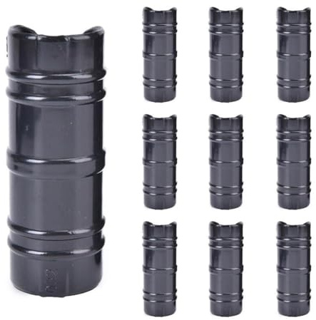 MonoSora Kit di 10 connettori per telaio serra e morsetto per pellicola per tubi da 22 mm, 25 mm, 32 mm, in ABS e policarbonato, colore nero