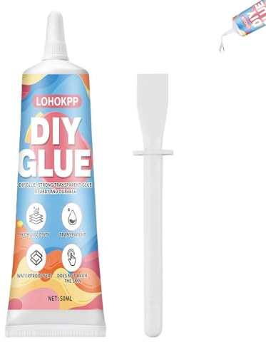 50ml Pegamento Maquetas, Cola Blanca Manualidades, Pegamento Modelismo, Secado Rápido, Impermeable, Pegamento Plastico Extrafuerte, Ideal para Decoración y Arte