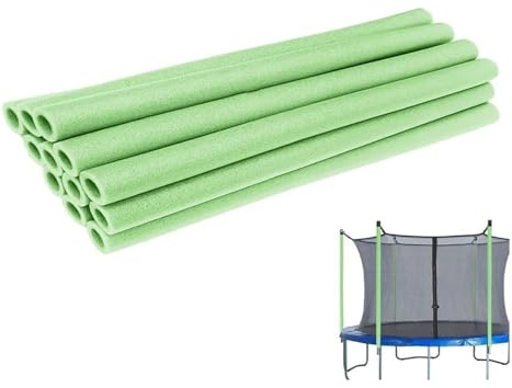 12 fundas de espuma para poste de cama elástica, 88 cm, impermeable, tubo redondo, protector de resorte, tubo de espuma, poste de red de trampolín, accesorios para trampolín