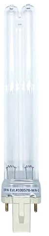 13 Watt UV-C 13W Germicidal Ultraviolet UV Bulb 13Watt UV Bulb G23 base