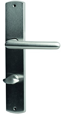 Alpertec Isabella - LS Messing Edelstahlfarbig poliert/Messing Edelstahlfarbig satiniert für Badtüren WC, 32987943