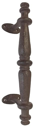 zeitzone Griff Gusseisen Rustikal für Tür Schrank Schublade Antik-Stil Braun 24cm