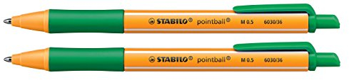 STABILO pointball Kugelschreiber - grün - 2 Stück